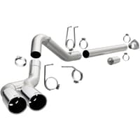 magnaflow 08-22 ford f-250/f-350/f-450 4.6l/6.7 dpf-back ss 4in dual single passenger side rear exit 17873