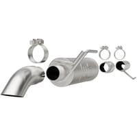 magnaflow cat-back, ss, 2.5/3in, turn down in front rear tire 15-20 ford f150 5.0l v8 ext cab 19083
