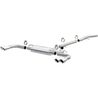 magnaflow 15-17 gmc terrain v6 3.6l 409ss cat-back exhaust quad split rear with 3in polished tips 19114