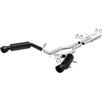 magnaflow cat-back 14-17 land rover ranger rover v6 ss 2.5in dual split rear exit 4.5in black tips 19123