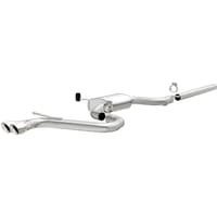 magnaflow sys c/b 15-17 volkswagen golf 1.8l 2.5in ss dual driver side exit polished 3 tip 19163