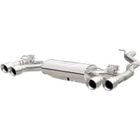 magnaflow sys c/b 15-17 volkswagen golf r 3in polished ss quad tip split rear exit 19165
