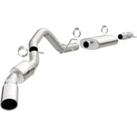 magnaflow mf series ss cat-back exhaust single passenger side rear exit 15-20 cadillac escalade 19177
