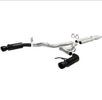 magnaflow cat-back 15-17 ford mustang 5.0l v8 competition ss 3in dual split rear 4.5in black tips 19254