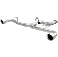 magnaflow cat-back 15-22 alfa romeo 4c 1.7l ss 2.5in dual split rear 4.in tips 19292