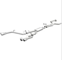 magnaflow catback 16-19 cadillac ct6 v6 3.0l street series 2.5in pipe dia polished tips 19301