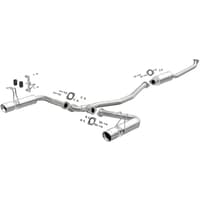 magnaflow 16-18 honda civic l4 2.0l street series cat-back exhaust w/ polished tips 19313