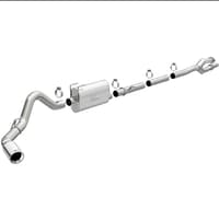 magnaflow catback 17-18 ford f-250/f-350 6.2l stainless steel exhaust w/ single side exit 19351