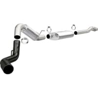 magnaflow 14+ chevrolet silverado 1500 gas 409 ss black 4in tip passenger side exit catback exhaust 19374