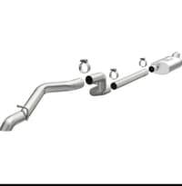 magnaflow 2018+ jeep wrangler 3.6l ss driver side rear exit w/o tip cat-back exhaust 19386
