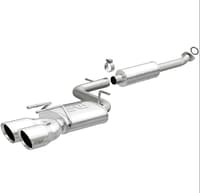 magnaflow catback 18-22 toyota camry se 2.5l street series single exit polished stainless exhaust 19410