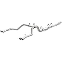 magnaflow 2019 chevrolet silverado 1500 quad exit polished stainless cat-back exhaust 19489