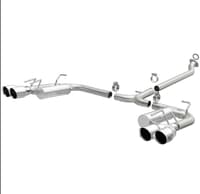 magnaflow 18-22 toyota camry xse 2.5l street series cat-back exhaust w/4in polished quad tips 19494