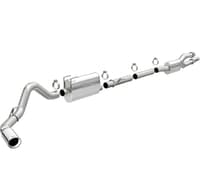 magnaflow 20-22 ford f250/f350 3.5in street series cat-back exhaust rear passenger exit-polished tip 19530