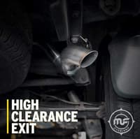 magnaflow 21-22 ford bronco overland series cat-back exhaust w/ single straight driver exit- no tip 19559