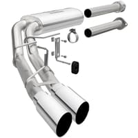 magnaflow 15-22 ford f-150 street series cat-back performance exhaust system- polished side exit 19563