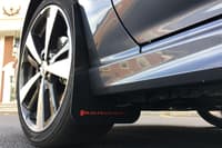rally armor 2017-2022 impreza ur black mud flap w/ grey logo mf45-ur-blk/gry
