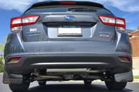 rally armor 2017-2022 subaru impreza ur black mud flap w/ blue logo mf45-ur-blk/bl