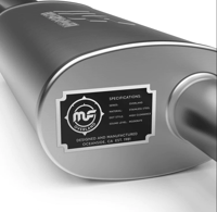 magnaflow 12-18 jeep wrangler 2.5in overland series cat-back exhaust 19539