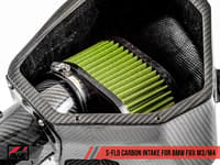 awe tuning bmw f8x m3/m4 s-flo carbon intake 2660-13038