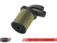 awe tuning audi c7 rs6 / rs7 4.0t s-flo carbon intake v2 2660-15012