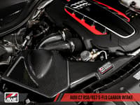 awe tuning audi c7 rs6 / rs7 4.0t s-flo carbon intake v2 2660-15012