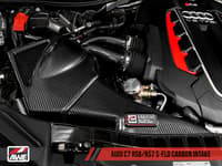 awe tuning audi c7 rs6 / rs7 4.0t s-flo carbon intake v2 2660-15012