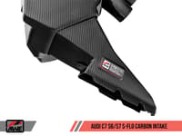 awe tuning audi c7 s6 / s7 4.0t s-flo carbon intake v2 2660-15020
