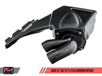 awe tuning audi c7 s6 / s7 4.0t s-flo carbon intake v2 2660-15020
