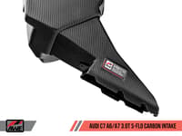 awe tuning audi c7 a6 / a7 3.0t s-flo carbon intake v2 2660-15022