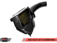 awe tuning audi c7 a6 / a7 3.0t s-flo carbon intake v2 2660-15022