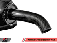 awe tuning audi c7 a6 / a7 3.0t s-flo carbon intake v2 2660-15022