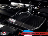 awe tuning audi / volkswagen mqb 1.8t/2.0t/golf r carbon fiber airgate intake w/ lid 2660-15024