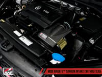 awe tuning audi / volkswagen mqb 1.8t/2.0t/golf r carbon fiber airgate intake w/o lid 2660-15026