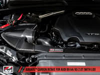 awe tuning audi b9 a4/a5 2.0t quattro carbon fiber airgate intake w/ lid 2660-15028