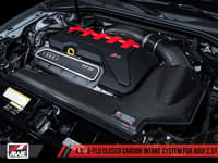 awe tuning audi rs3 / tt rs s-flo closed carbon fiber intake 2660-15050