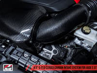 awe tuning audi rs3 / tt rs s-flo closed carbon fiber intake 2660-15050