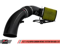 awe tuning audi rs3 / tt rs s-flo open carbon fiber intake 2660-15048