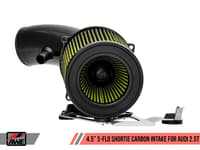 awe tuning audi rs3 / tt rs s-flo shortie carbon fiber intake 2660-15046
