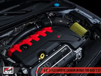awe tuning audi rs3 / tt rs s-flo shortie carbon fiber intake 2660-15046