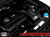 awe tuning vw gti/golf r mk7 1.8t/2.0t 8v (mqb) carbon fiber airgate intake w/o lid 2660-15260
