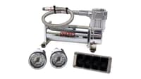 air lift 4-way manual control system 100% duty 1/4in line 4 gal. tank. 27666
