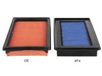 afe magnumflow oe replacement air filter w/ pro 5r media (pair) 14-19 infiniti q50 v6-3.5l/3.7l 30-10273-ma