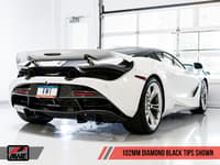 awe tuning 18-20 mclaren 720s performance exhaust - diamond black tips 3010-33050