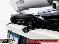 awe tuning 18-20 mclaren 720s performance exhaust - diamond black tips 3010-33050