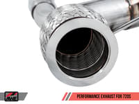 awe tuning 18-20 mclaren 720s performance exhaust - diamond black tips 3010-33050