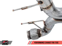 awe tuning 18-20 mclaren 720s performance exhaust - diamond black tips 3010-33050