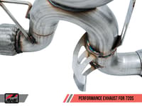 awe tuning 18-20 mclaren 720s performance exhaust - diamond black tips 3010-33050