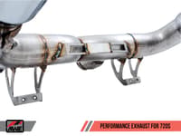 awe tuning 18-20 mclaren 720s performance exhaust - chrome silver tips 3010-32040