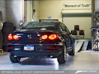 awe tuning 09-17 vw cc touring edition exhaust dual outlet - chrome silver tips 3010-32018
